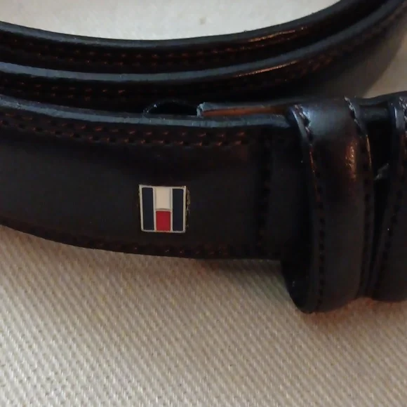 Tommy Hilfiger brown layton leather belt - Picture 3 of 4